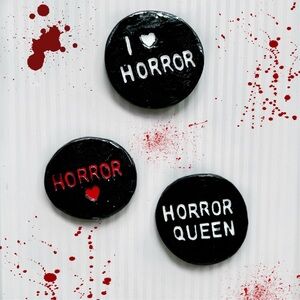I love horror clay magnet 🖤
